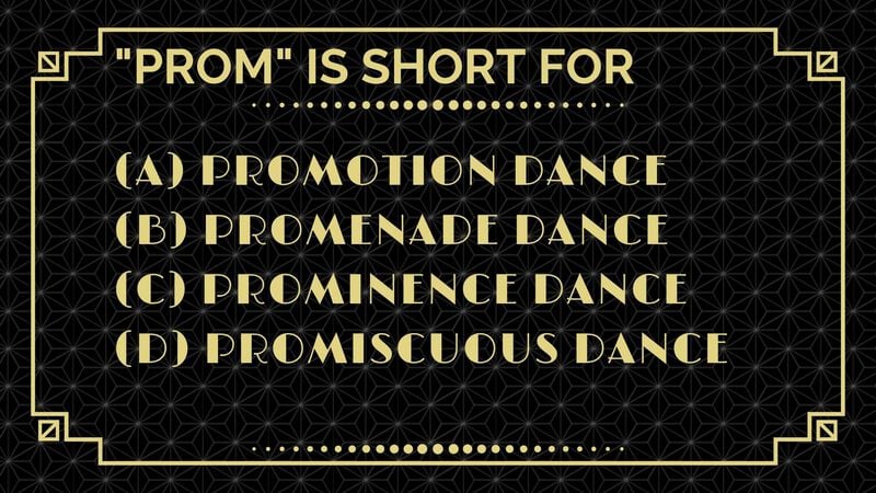 It's a game about...PROM